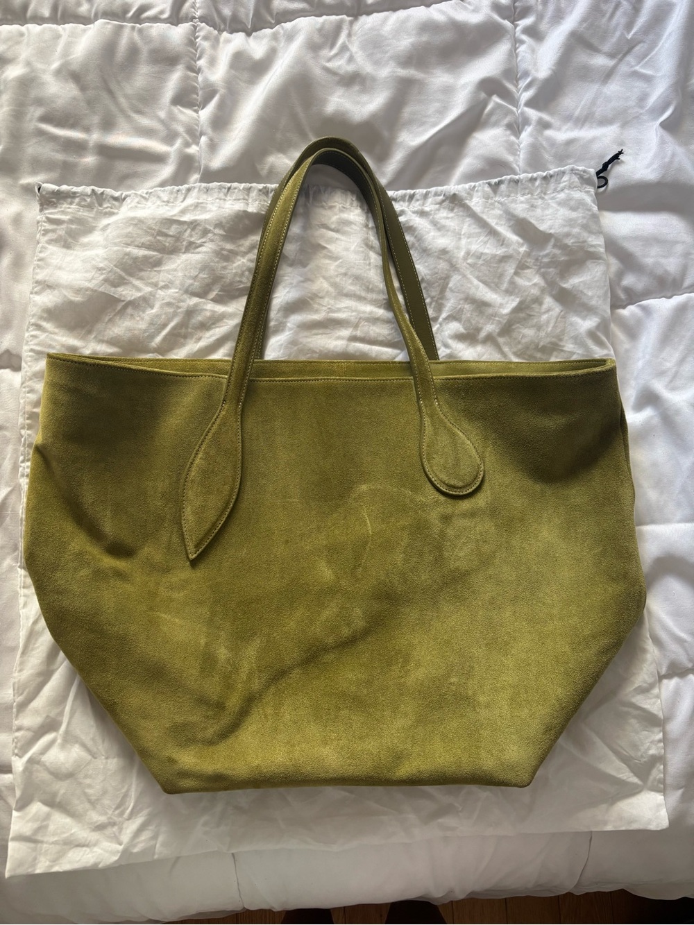 Liffner Sprout tote - Green Suede Tote Bag - Great condition